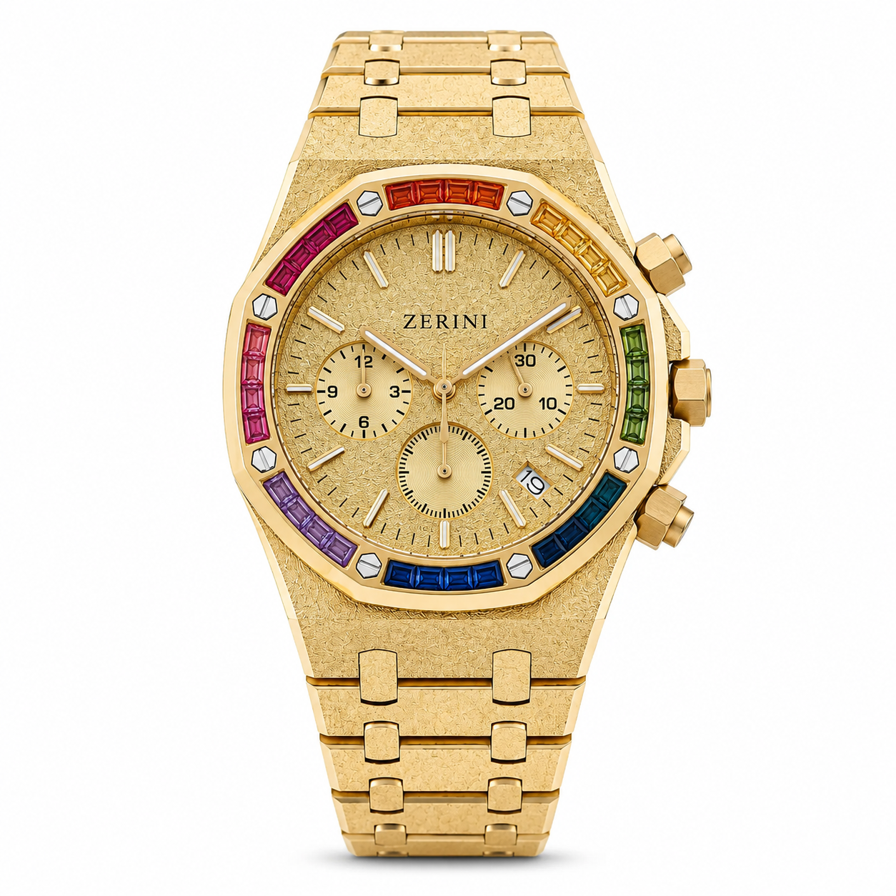 ZN AU RK Chronograph Rainbow Gold