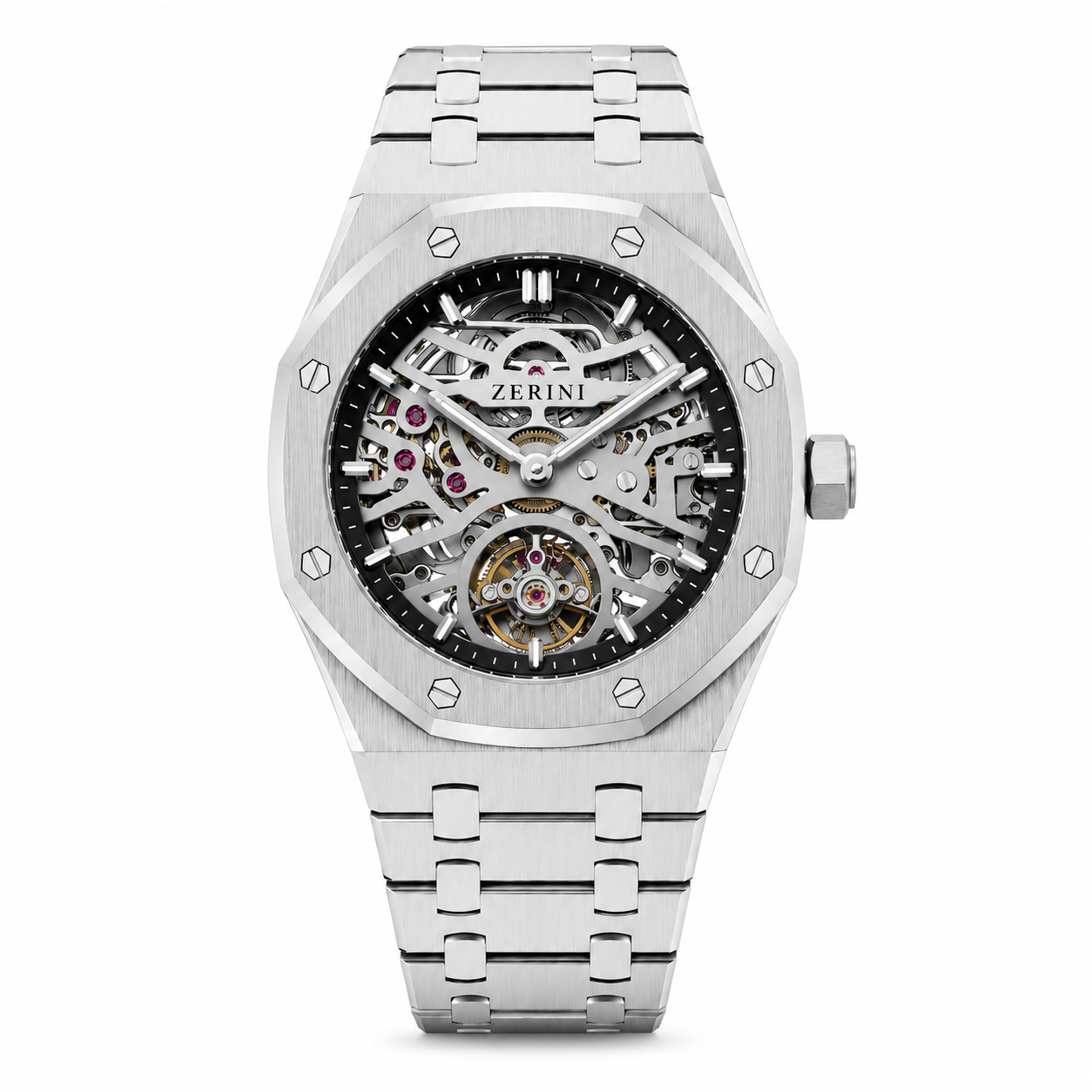 ZN AU RK Skeleton Silver