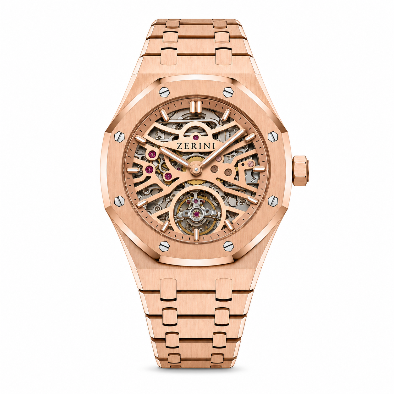 ZN AU RK Skeleton Rose Gold