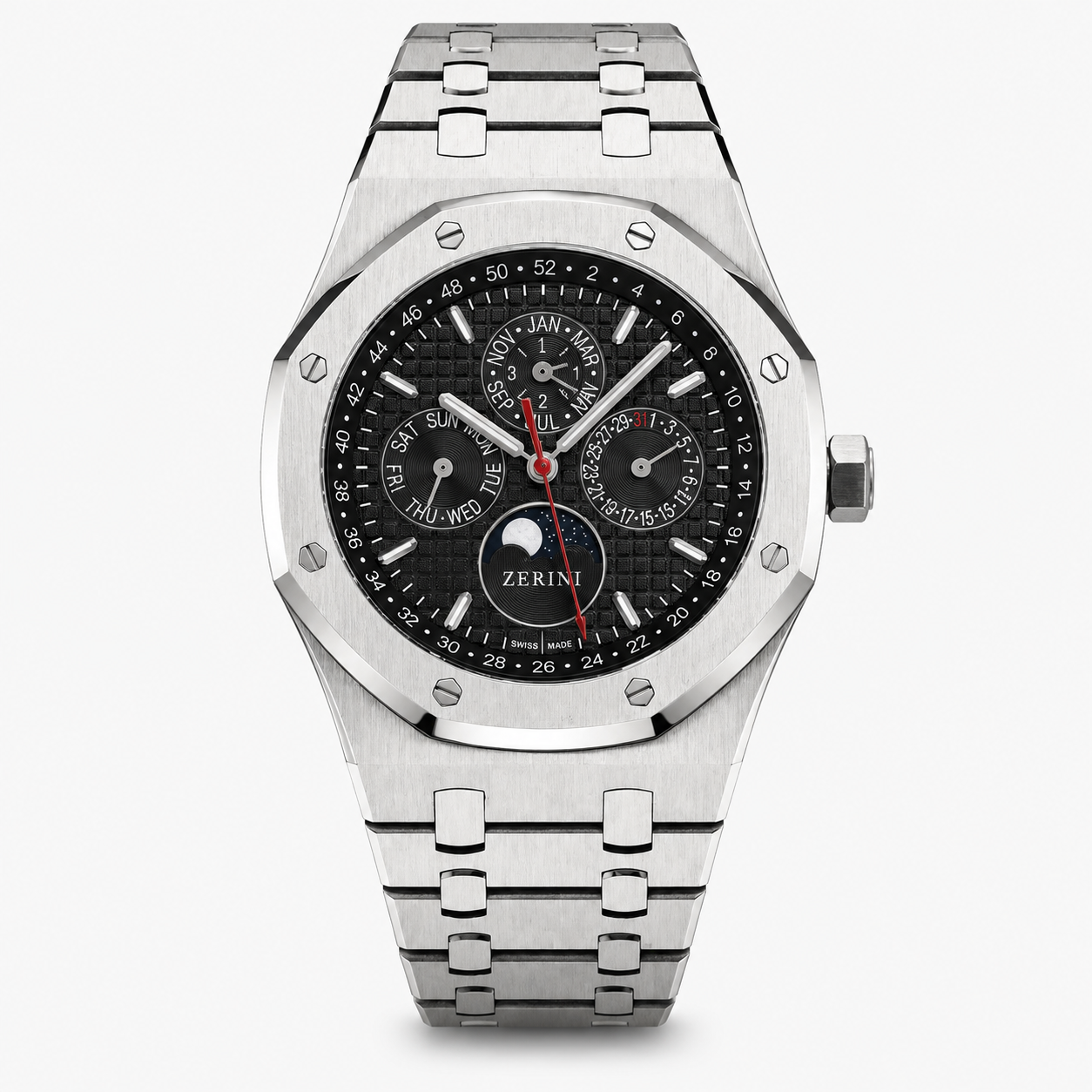 ZN AU RK PL CR Black Dial