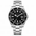 ZN RE SR Stainless Steel Black Dial