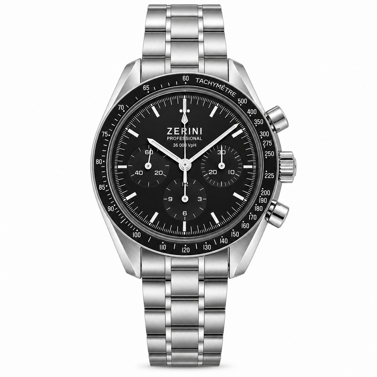 ZN OG SR Stainless Steel Black Dial