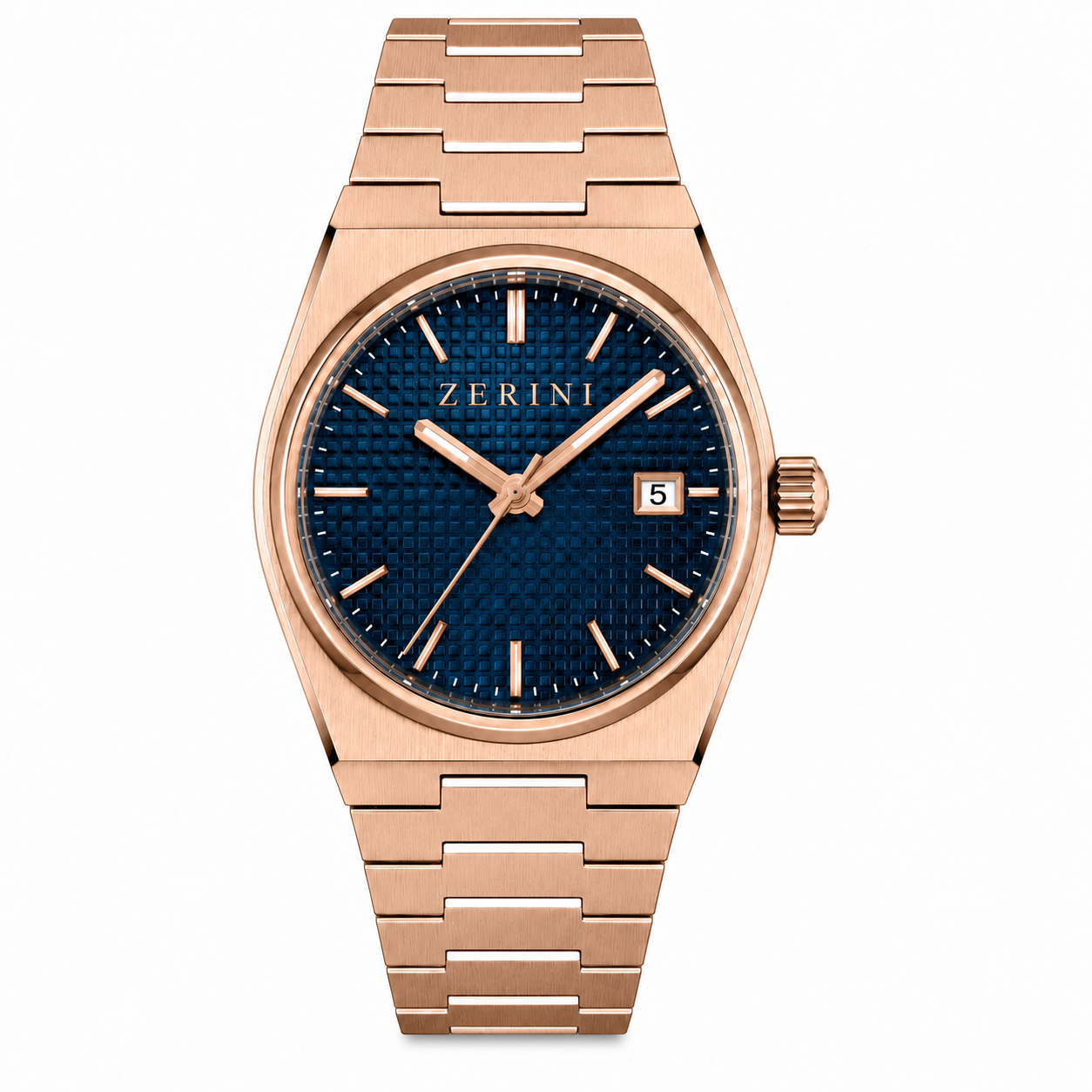 ZN TS Blue Dial - Rose Gold